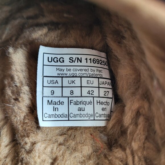 UGG Tasman Maxi Curly Slippers in Chestnut Men's Size 9 US 42 EU - Picture 12 of 12